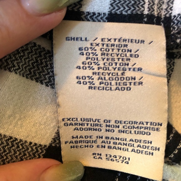 Boston Traders Black & White Flannel Shirt - Picture 4 of 7